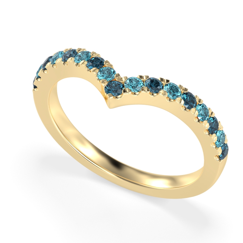 Chevron Half Eternity Lavana Band
