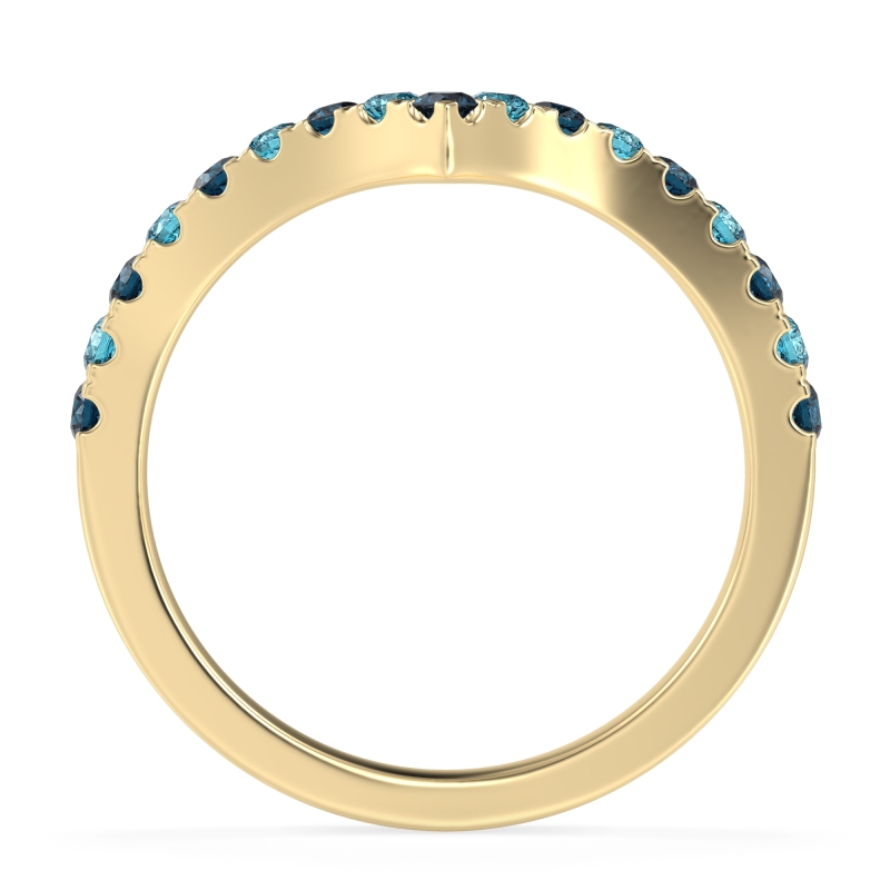 Chevron Half Eternity Lavana Band