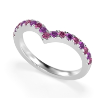 Chevron Half Eternity Lavana Band