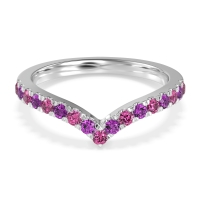 Chevron Half Eternity Lavana Band