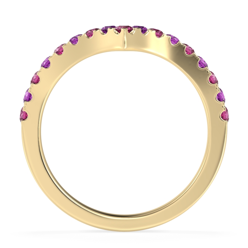Chevron Half Eternity Lavana Band