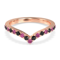 Chevron Half Eternity Lavana Band