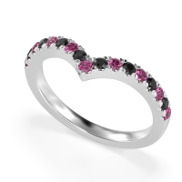 Chevron Half Eternity Lavana Band