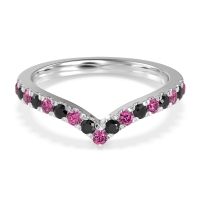 Chevron Half Eternity Lavana Band