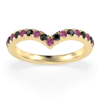 Chevron Half Eternity Lavana Band