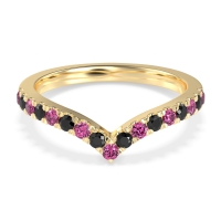 Chevron Half Eternity Lavana Band