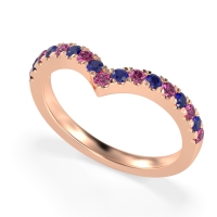 Chevron Half Eternity Lavana Band