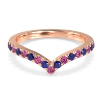 Chevron Half Eternity Lavana Band