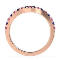 Chevron Half Eternity Lavana Band