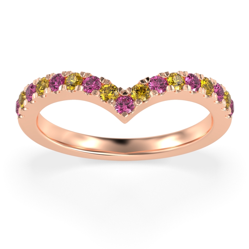 Chevron Half Eternity Lavana Band