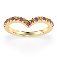 Chevron Half Eternity Lavana Band