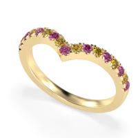 Chevron Half Eternity Lavana Band