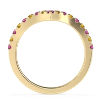 Chevron Half Eternity Lavana Band