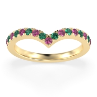 Chevron Half Eternity Lavana Band