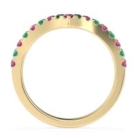 Chevron Half Eternity Lavana Band