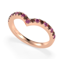 Chevron Half Eternity Lavana Band