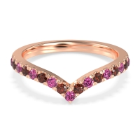 Chevron Half Eternity Lavana Band