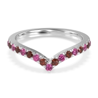 Chevron Half Eternity Lavana Band