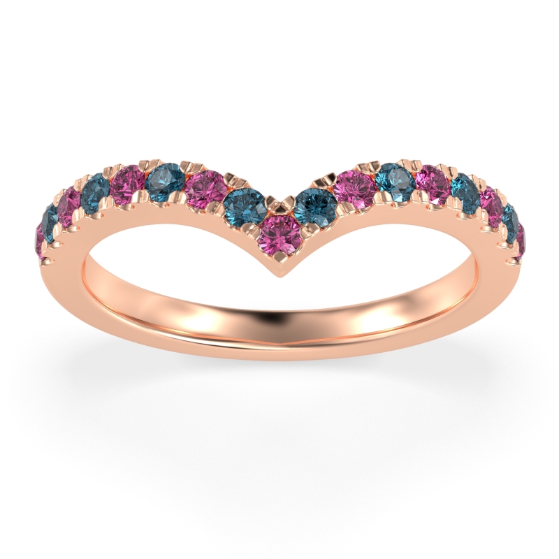 Chevron Half Eternity Lavana Band