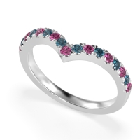 Chevron Half Eternity Lavana Band