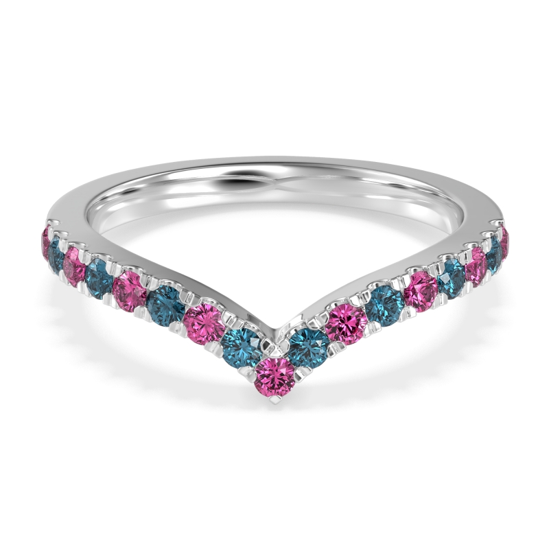 Chevron Half Eternity Lavana Band