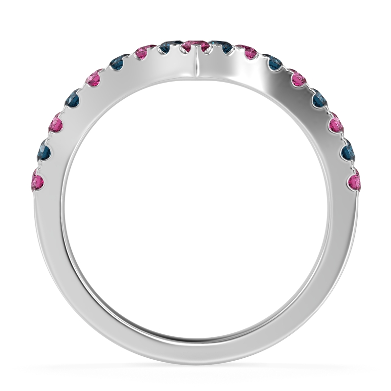 Chevron Half Eternity Lavana Band