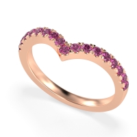 Chevron Half Eternity Lavana Band