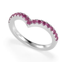 Chevron Half Eternity Lavana Band