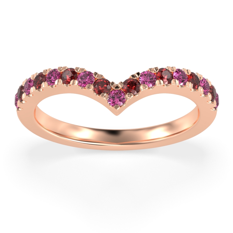 Chevron Half Eternity Lavana Band