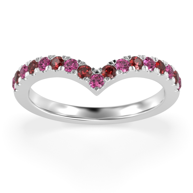 Chevron Half Eternity Lavana Band