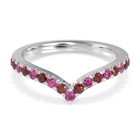 Chevron Half Eternity Lavana Band