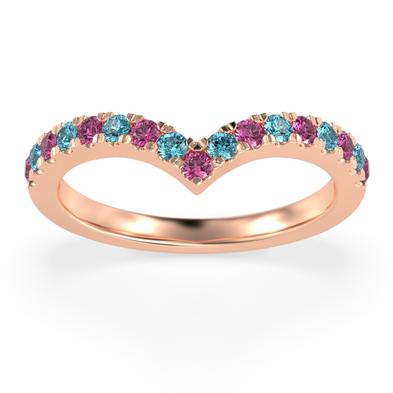 Chevron Half Eternity Lavana Band