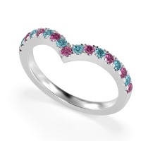 Chevron Half Eternity Lavana Band