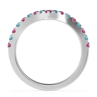 Chevron Half Eternity Lavana Band