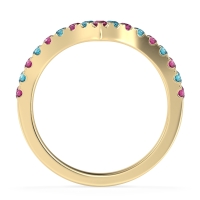 Chevron Half Eternity Lavana Band