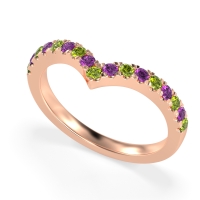 Chevron Half Eternity Lavana Band