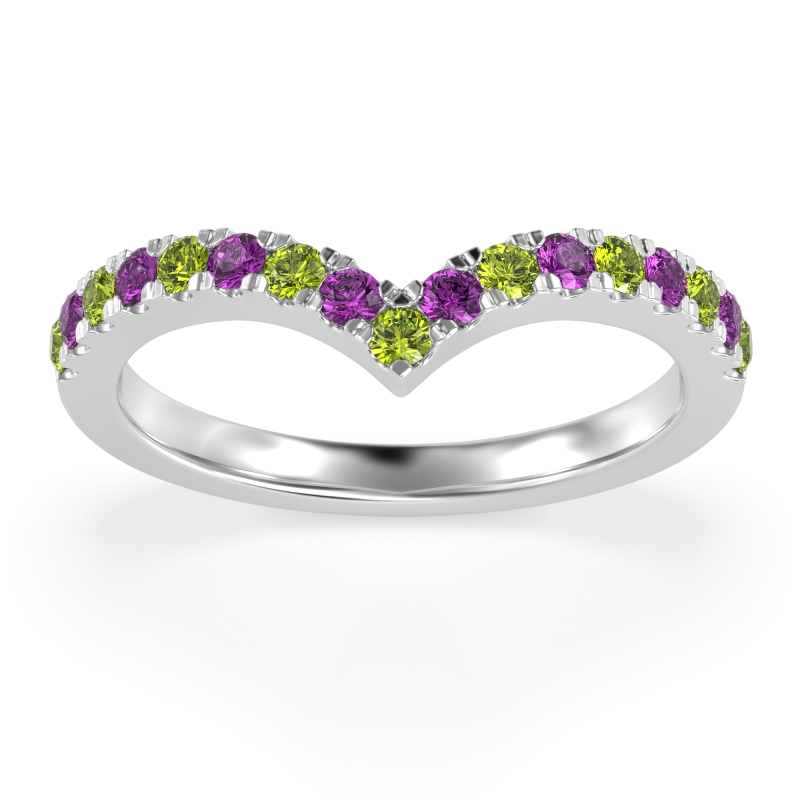 Chevron Half Eternity Lavana Band