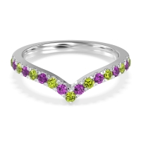 Chevron Half Eternity Lavana Band