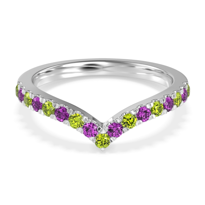 Chevron Half Eternity Lavana Band