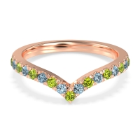 Chevron Half Eternity Lavana Band