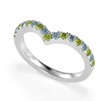 Chevron Half Eternity Lavana Band