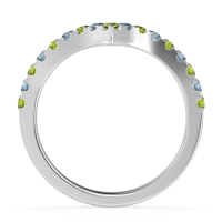 Chevron Half Eternity Lavana Band