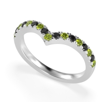 Chevron Half Eternity Lavana Band