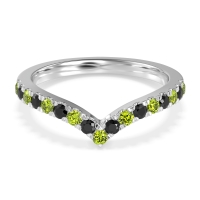 Chevron Half Eternity Lavana Band