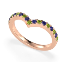 Chevron Half Eternity Lavana Band