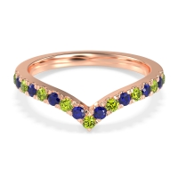 Chevron Half Eternity Lavana Band