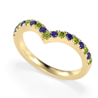 Chevron Half Eternity Lavana Band