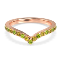 Chevron Half Eternity Lavana Band