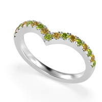 Chevron Half Eternity Lavana Band