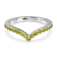 Chevron Half Eternity Lavana Band